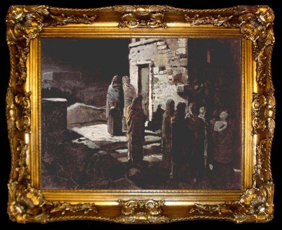 framed  Nikolai Ge Christ praying in Gethsemane, ta009-2